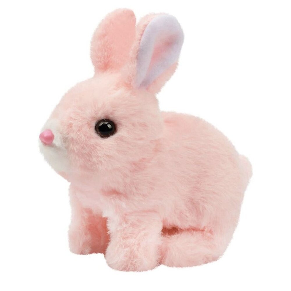 Hopping Plush Rabbit Toy Interactive Electronic Pet Bunny Pink New - Picture 10 of 11